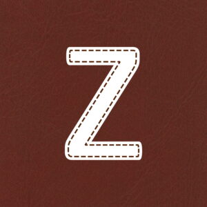 Letter Z Stitched Design