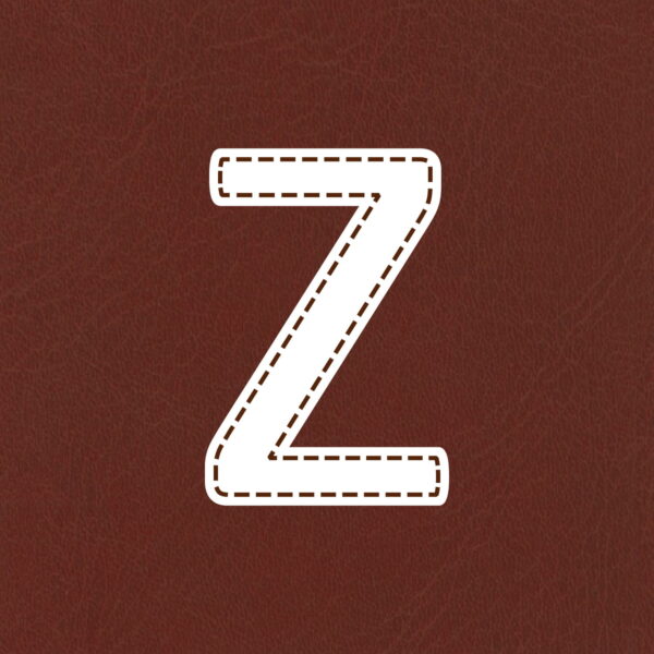 Letter Z Stitched Design
