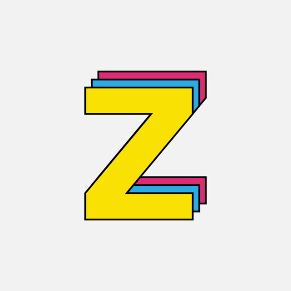 Letter Z Tricolor Design