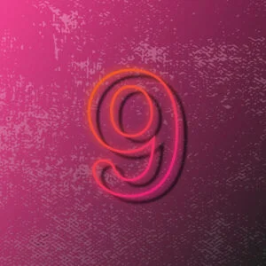 Number Nine Outline Design