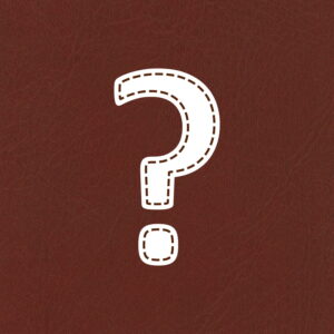 Question Symbol Stitched Design