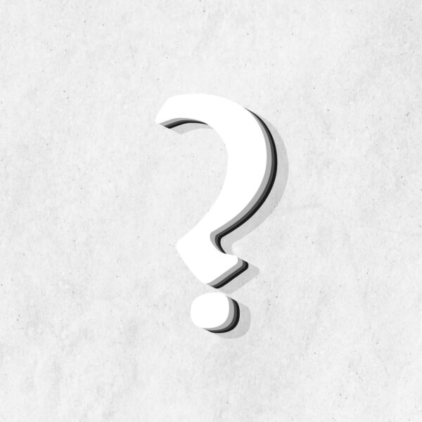 Question Symbol White Color Design