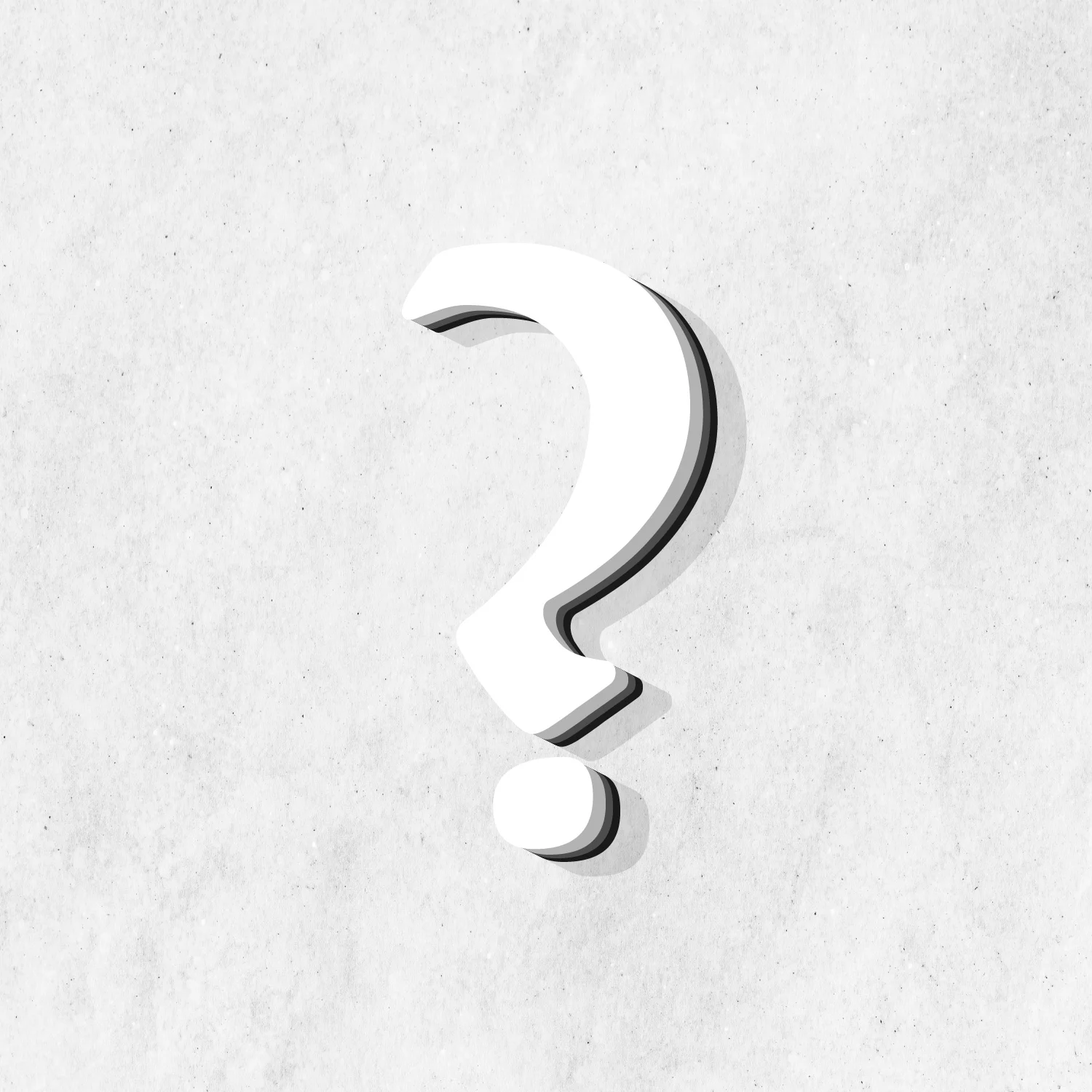 Question Symbol White Color Design