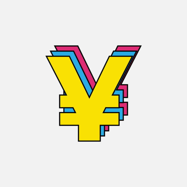 Yuan Symbol Tricolor Design