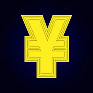 Yuan Symbol Yellow Layer Design