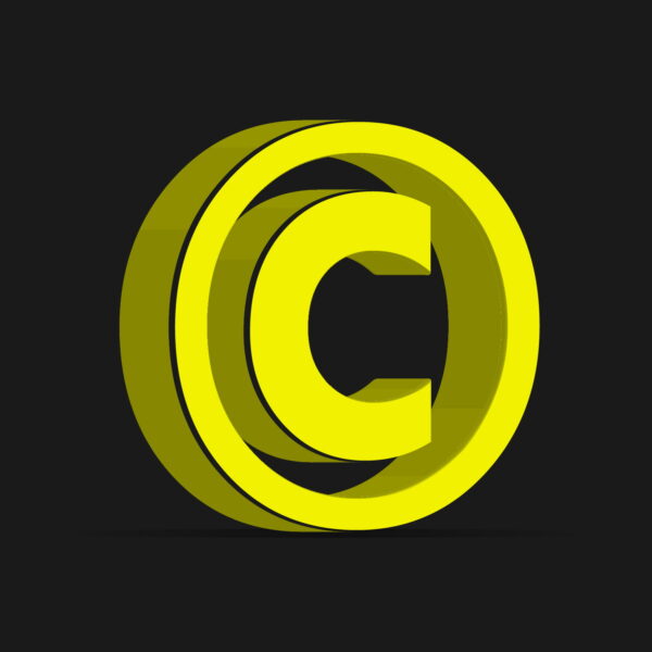 3D Copyright Symbol
