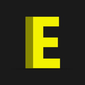 3D E Letter