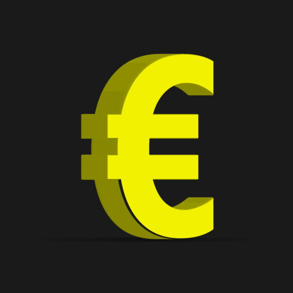 3D Euro Symbol