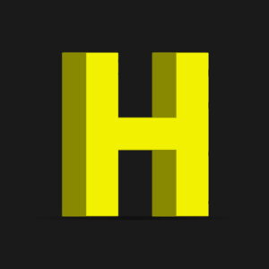 3D H Letter