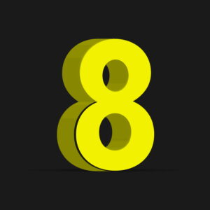 3D Number Eight