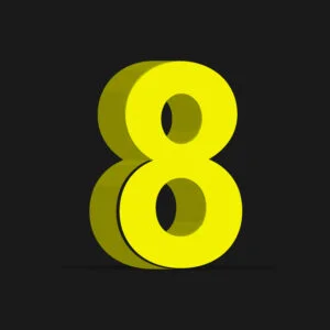3D Number Eight