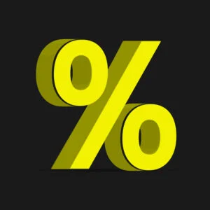 3D Percentage Symbol