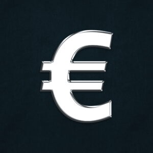 Euro Symbol Silver Design