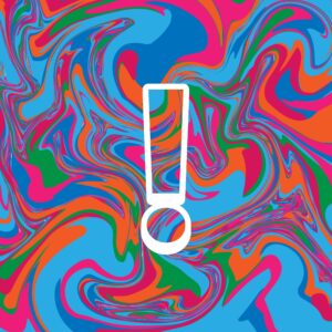 Exclamation Symbol Colorful Design