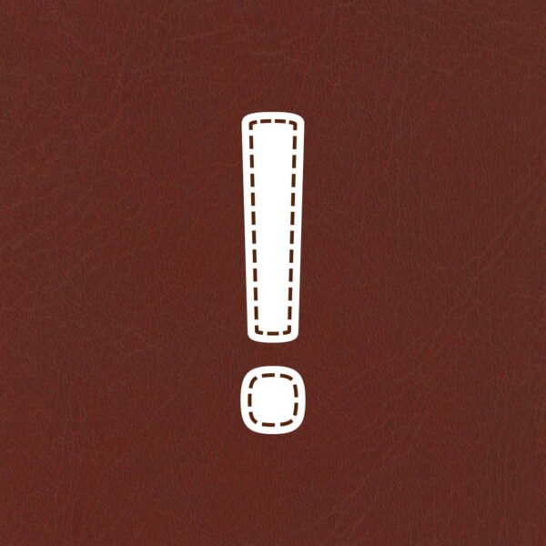 Exclamation Symbol Stitched Design