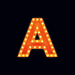 Letter A Show Light Design