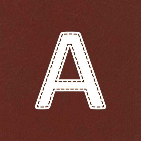 Letter A Stitched Design