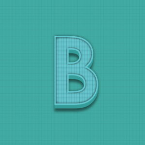 Letter B Grid Design