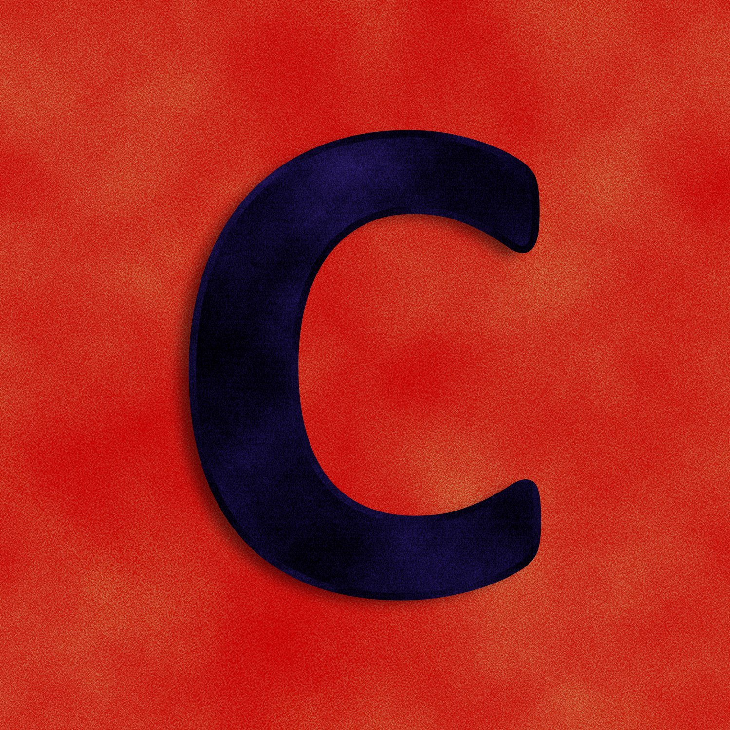 Letter C Velvet Design