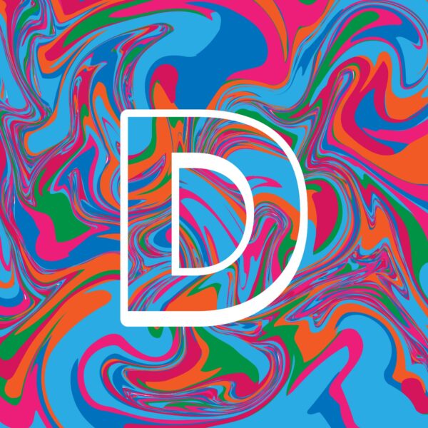 Letter D Colorful Design