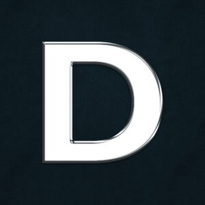 Letter D Silver Design