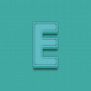 Letter E Grid Design