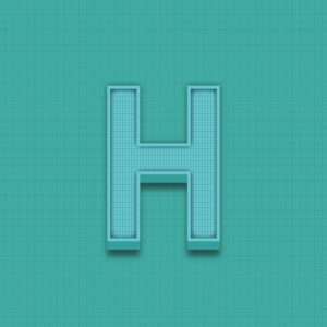 Letter H Grid Design