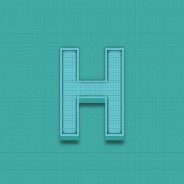 Letter H Grid Design