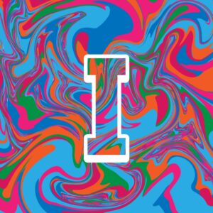 Letter I Colorful Design