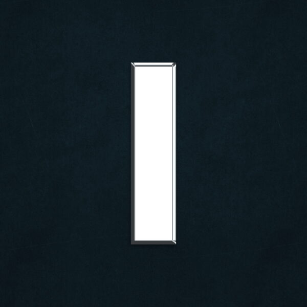 Letter I Silver Design