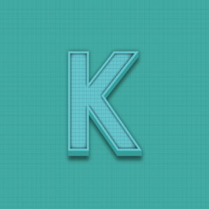 Letter K Grid Design