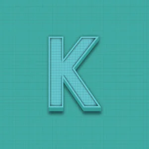 Letter K Grid Design
