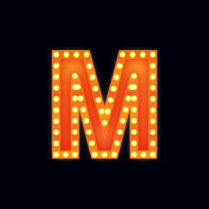 Letter M Show Light Design