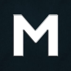 Letter M Silver Design