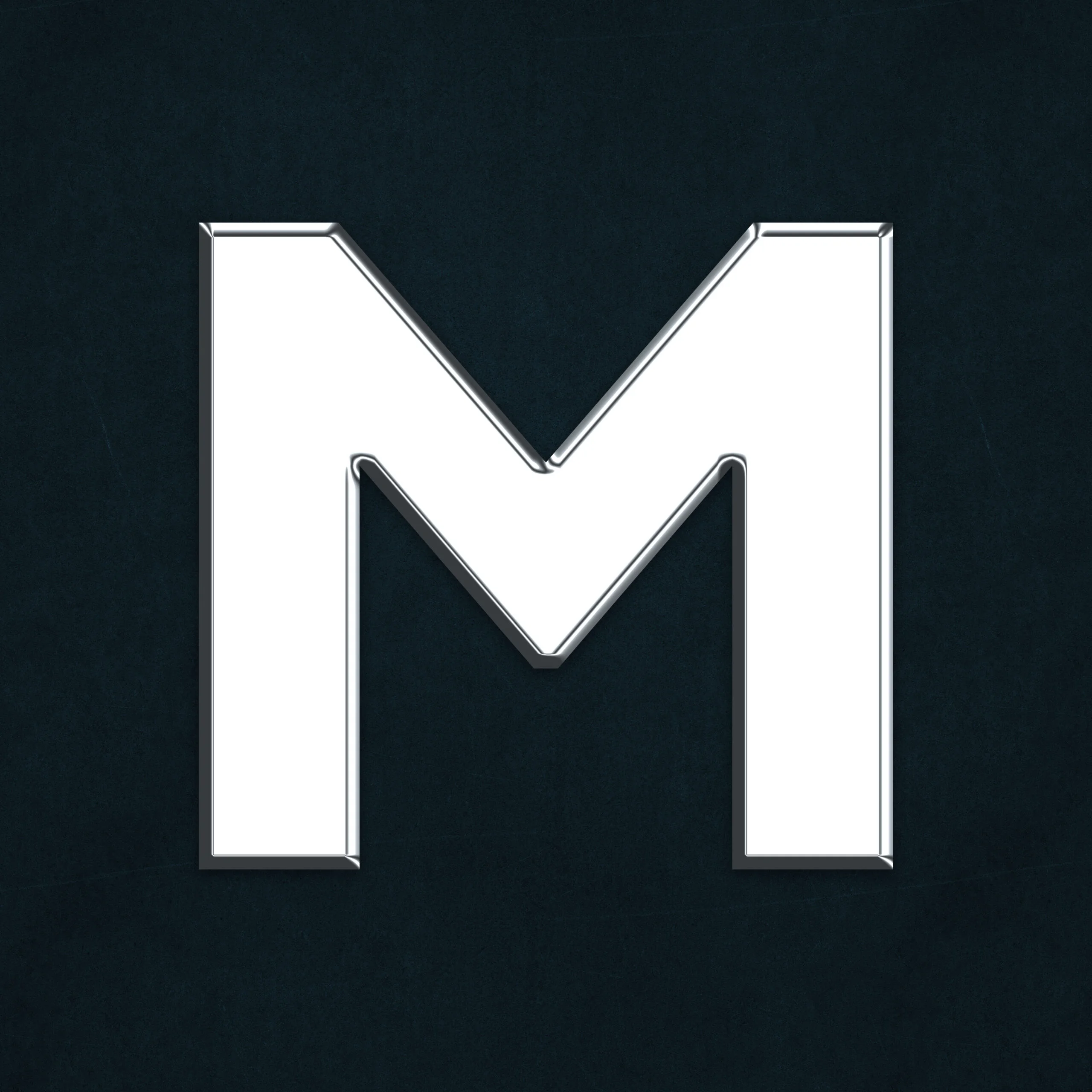 Letter M Silver Design