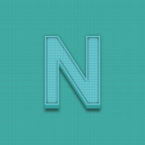 Letter N Grid Design