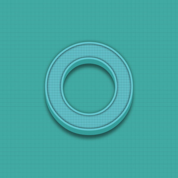 Letter O Grid Design