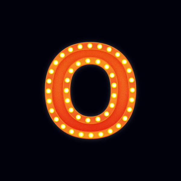 Letter O Show Light Design