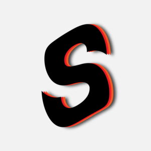 Letter S Tricolor Layer Design
