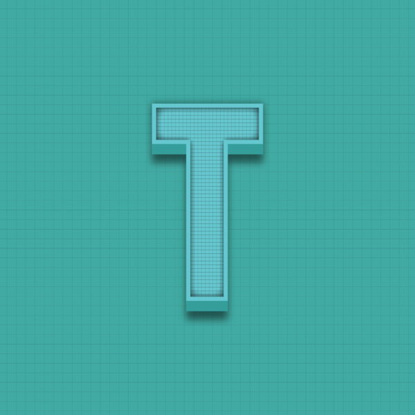 Letter T Grid Design