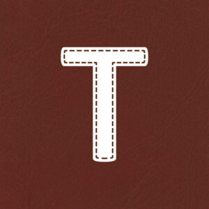Letter T Stitched Design