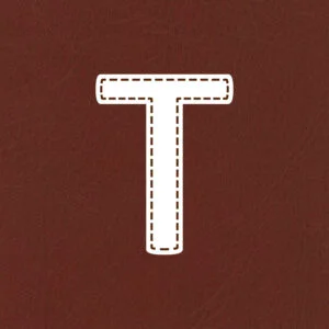 Letter T Stitched Design