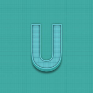 Letter U Grid Design