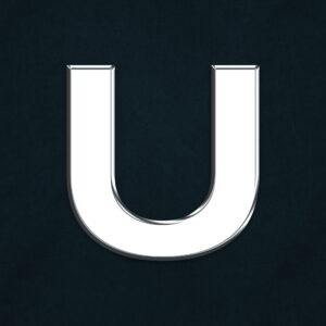 Letter U Silver Design