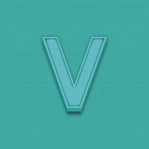 Letter V Grid Design
