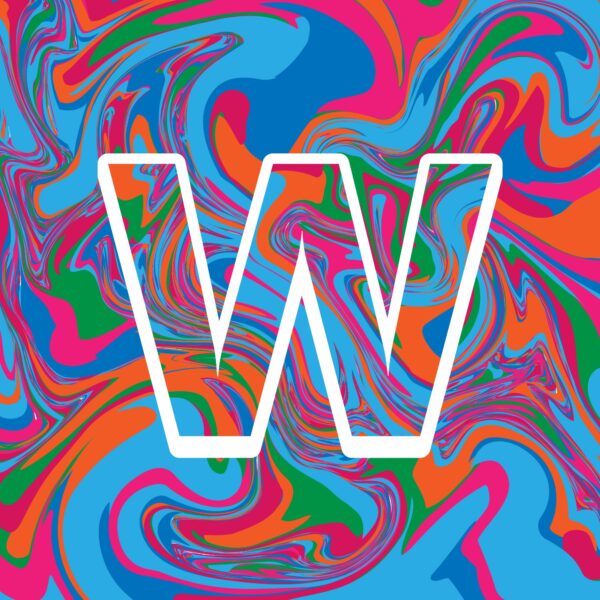 Letter W Colorful Design