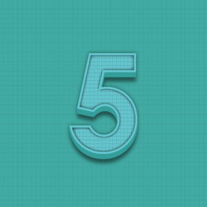 Number Five Grid Design