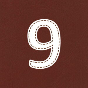 Number Nine Stitched Design