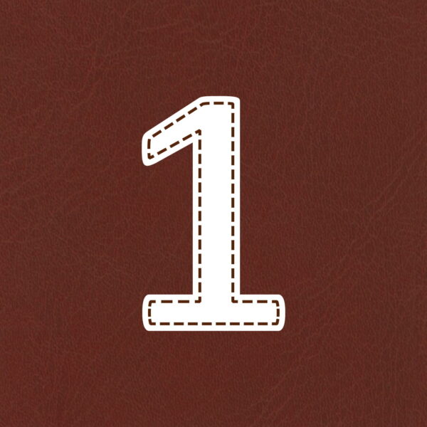 Number One Stitched Design