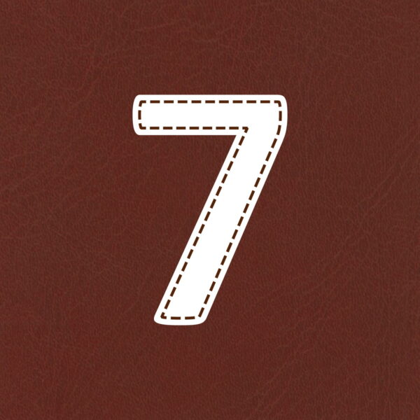 Number Seven Stitched Design
